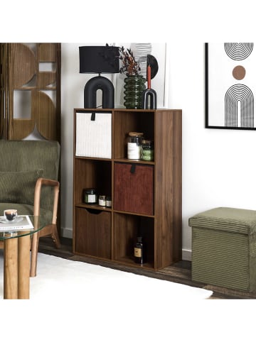 Rétro Chic Regał stojący w kolorze brązowym - 66,6 x 97,8 x 31,8 cm