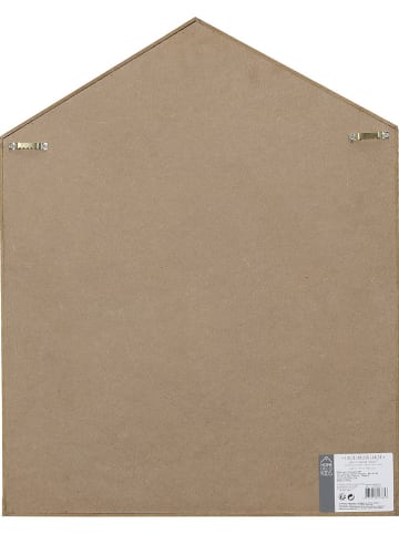 The Home Deco Kids Wandregal "Maison" in Hellbraun/ Hellblau - (B)40 x (H)54 x (T)10 cm