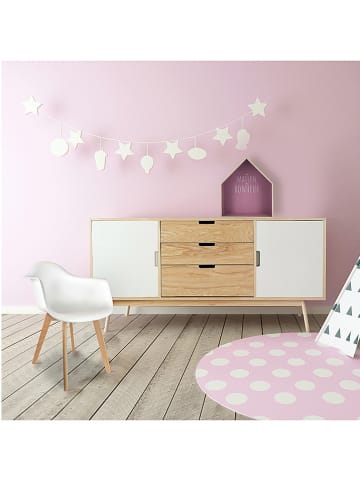 The Home Deco Kids 2-delige set: kinderstoelen wit - (B)43 x (H)58 x (D)41 cm