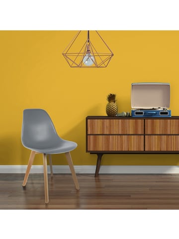 THE HOME DECO FACTORY 2er-Set: Esszimmerstühle in Grau - (B)46 x (H)86 x (T)52 cm