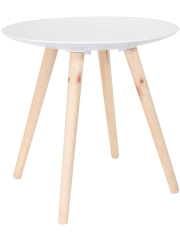 THE HOME DECO FACTORY Stoliki (2 szt.) w kolorze białym