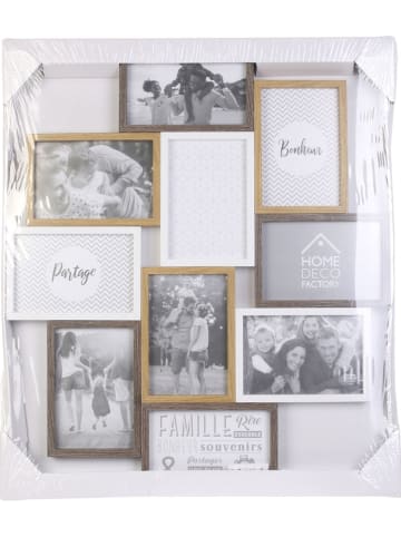 THE HOME DECO FACTORY Fotolijst naturel/wit - (L)56 x (B)47 cm