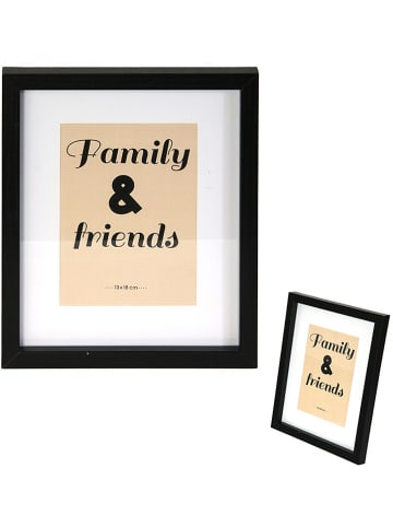 THE HOME DECO FACTORY 8-delige set: fotolijsten naturel/zwart