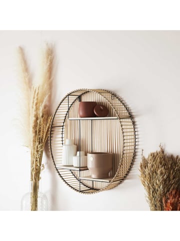 THE HOME DECO FACTORY Wandregal in Natur - Ø 53 cm