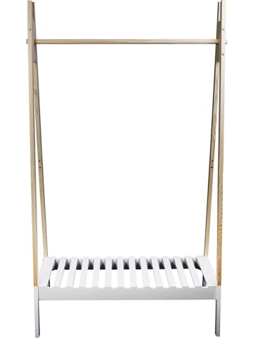 The Home Deco Kids Kledingrek wit/naturel - (B)100 x (H)170 x (D)46 cm