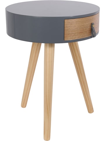 THE HOME DECO FACTORY Nachttisch "Nora" in Grau - (B)35 x (H)46,5 x (T)35