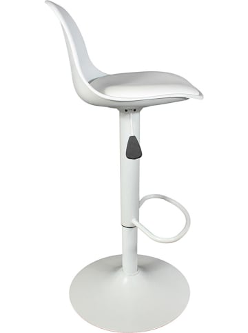 THE HOME DECO FACTORY 2-delige set: barkrukken "Isak" wit - (H)104 cm