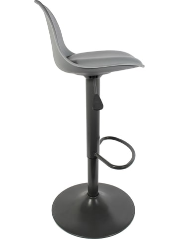 THE HOME DECO FACTORY 2-delige set: barkrukken grijs - (B)38 x (H)104 x (D)41,5 cm