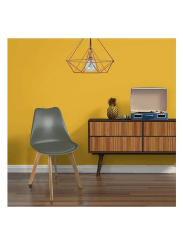 chairs for all 2-delige set: eetkamerstoelen kaki - (B)46 x (H)86,5 x (D)52 cm