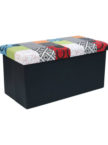 THE HOME DECO FACTORY Sitztruhe in Bunt - (B)76 x (H)38 x (T)38 cm