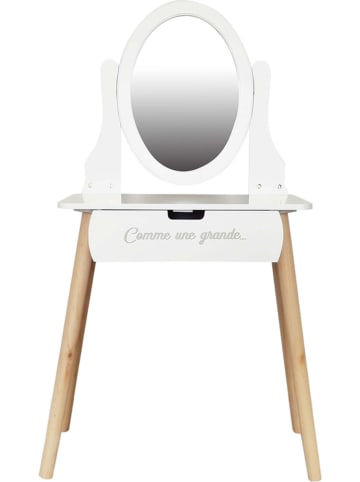 The Home Deco Kids Frisiertisch "Louise" in Weiß - (B)55 x (H)109 x (T)30 cm