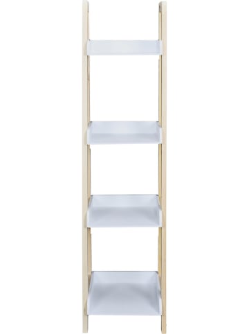 The Home Deco Kids Wandmeubel "Tim" wit/naturel - (B)30 x (H)117,5 x (D)30 cm