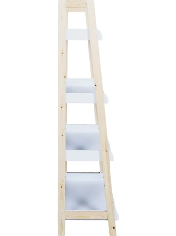 The Home Deco Kids Regal "Tim" in Weiß/ Natur - (B)60 x (H)117 x (T)30 cm
