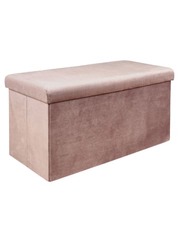 The Home Deco Kids Sitztruhe "Giulia" in Rosa - (B)77 x (H)38 x (T)38 cm