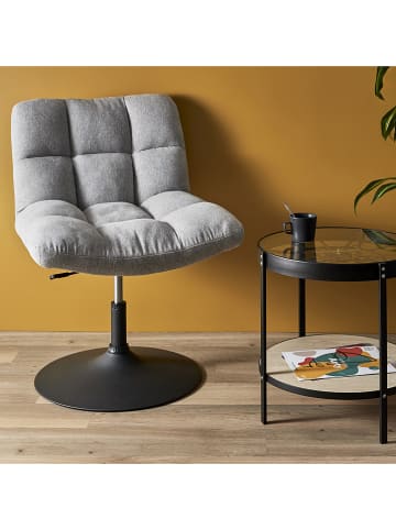 THE HOME DECO FACTORY Fauteuil "Anton" grijs - (B)65 x (H)79,5 x (D)80 cm