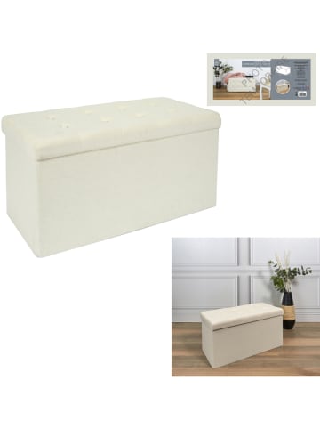 THE HOME DECO FACTORY Zitkist beige - (B)76 x (H)38 x (D)38 cm