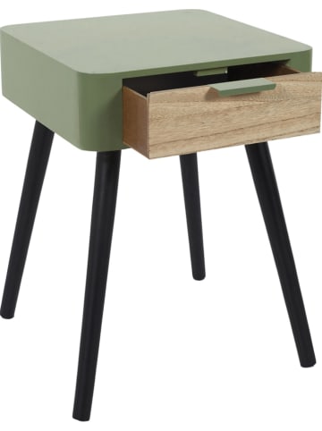 The Home Deco Kids Stolik nocny w kolorze zielonym - 35 x 48 x 35 cm