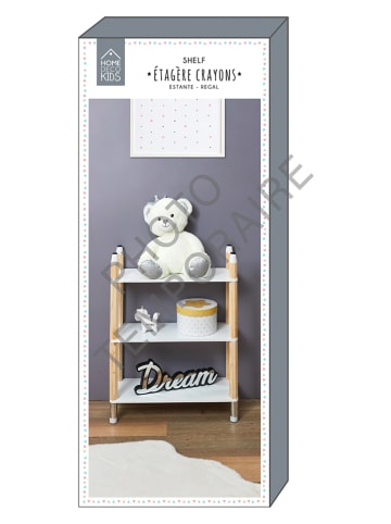 The Home Deco Kids Wandmeubel wit/naturel - (B)60 x (H)77 x (D)24 cm
