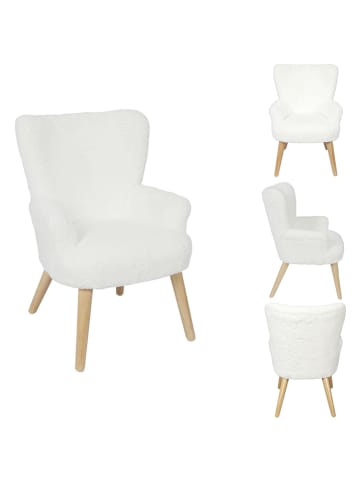 The Home Deco Kids Kinderfauteuil wit - (B)45 x (H)63 x (D)50 cm