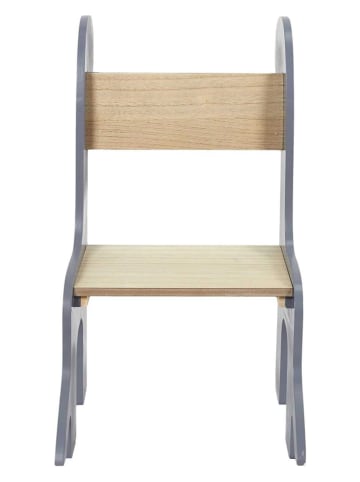 The Home Deco Kids Krzesło dziecięce w kolorze szarym - 41 x 60 x 33 cm