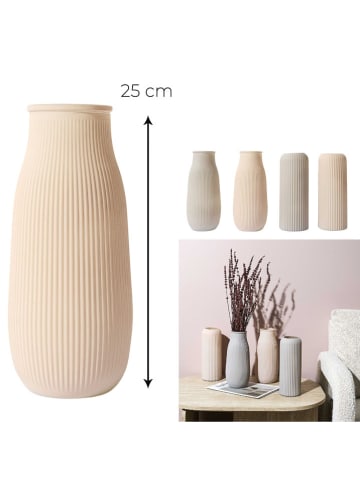 THE HOME DECO FACTORY Vase "Terra Nova" in Beige (Überraschungsprodukt) - (H)26 cm