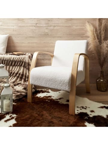 HYGGE Fotel w kolorze białym - 61 x 75 x 80 cm
