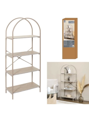 THE HOME DECO FACTORY Staande kast beige - (B)60 x (H)142 x (D)30 cm