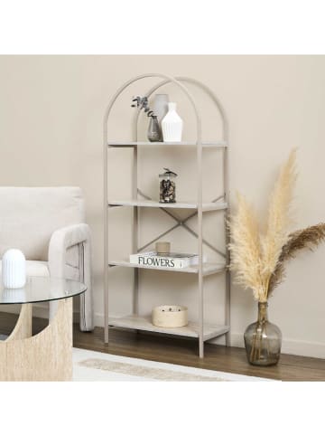 THE HOME DECO FACTORY Staande kast beige - (B)60 x (H)142 x (D)30 cm