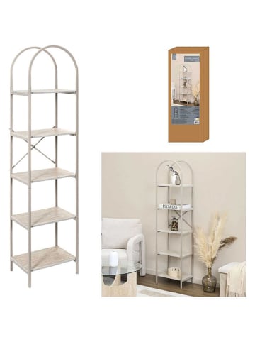 THE HOME DECO FACTORY Standregal in Beige - (B)40 x (H)163 x (T)30 cm