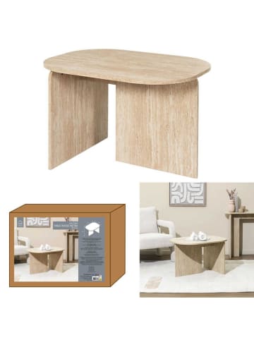 THE HOME DECO FACTORY Salontafel beige - (B)72 x (H)45 x (D)53 cm
