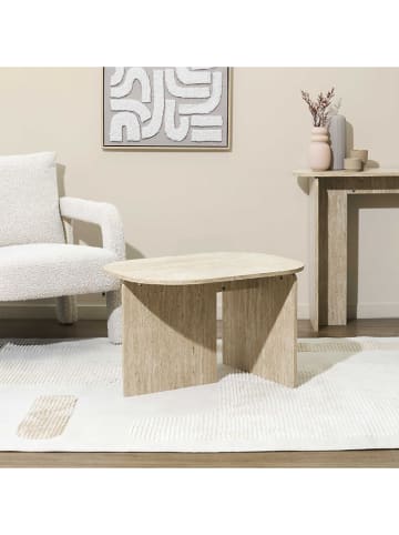 THE HOME DECO FACTORY Couchtisch in Beige - (B)72 x (H)45 x (T)53 cm