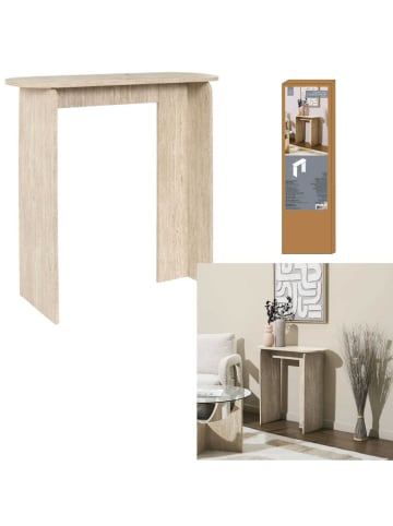 THE HOME DECO FACTORY Konsola w kolorze beżowym - 90 x 80 x 30 cm