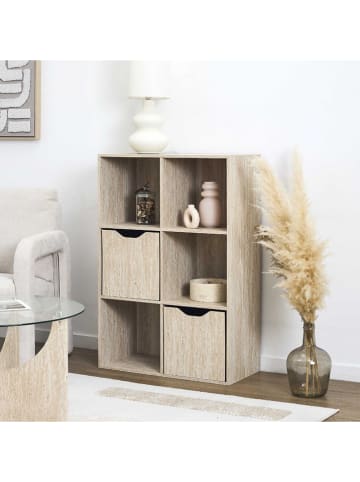 THE HOME DECO FACTORY Staande kast beige - (B)66 x (H)97,8 x (D)31,8 cm