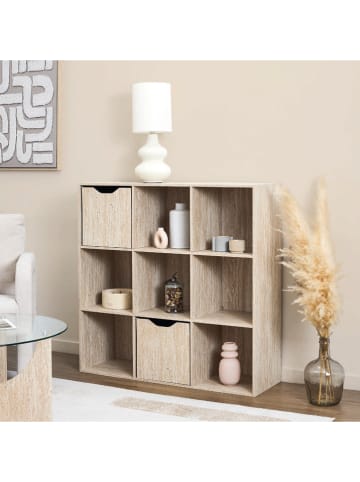 THE HOME DECO FACTORY Regał stojący w kolorze beżowym - 99 x 97,8 x 31,8 cm