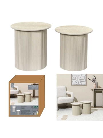THE HOME DECO FACTORY Bijzettafel beige