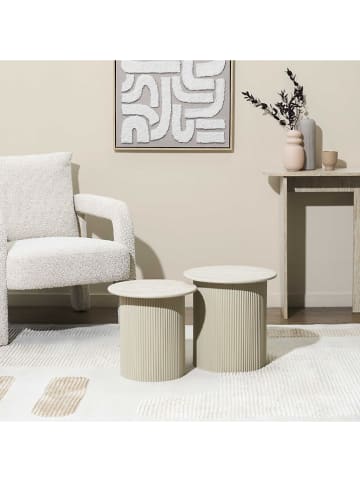 THE HOME DECO FACTORY Bijzettafel beige