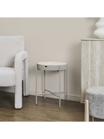 THE HOME DECO FACTORY Bijzettafels beige - (H)48 x Ø 39 cm