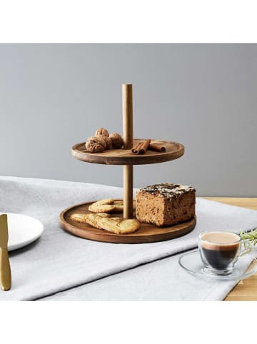 THE HOME DECO FACTORY Etagère lichtbruin - (H)25 x Ø 20 cm