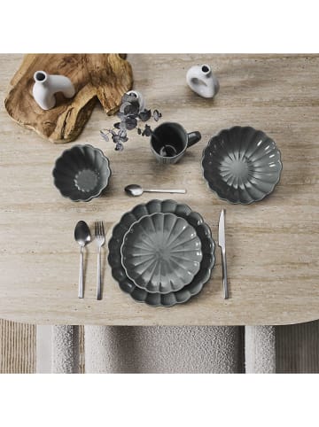 THE HOME DECO FACTORY 6-delige set: koppen grijs - 330 ml