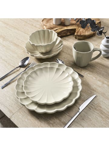 THE HOME DECO FACTORY Kubki (6 szt.) w kolorze kremowym - 330 ml