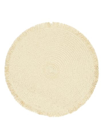 Ethnical Life 6-delige set: placemats beige - Ø 38 cm