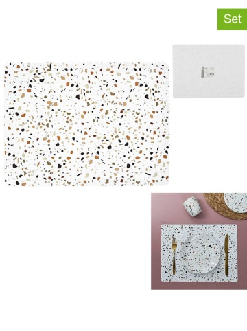 every ware 4er-Set: Tischset in Weiß/ Bunt - (L)40 x (B)30 cm