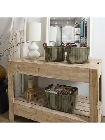 The Concept Factory 3-częściowy zestaw koszy w kolorze zielonym