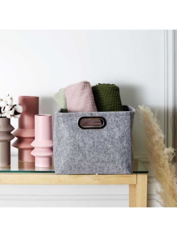 THE HOME DECO FACTORY 2er-Set: Aufbewahrungskörbe in Grau
