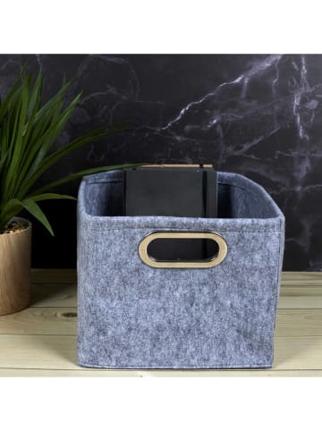 THE HOME DECO FACTORY Koszyki (2 szt.) w kolorze szarym