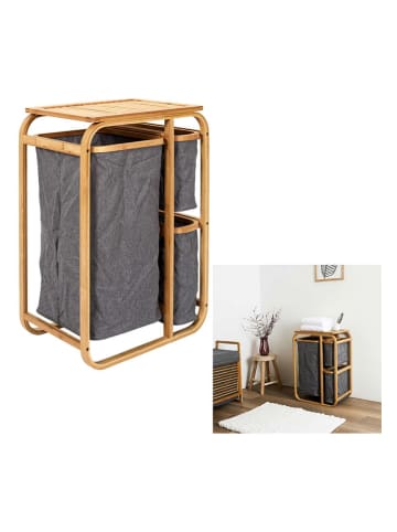 THE HOME DECO FACTORY Staande kast naturel/grijs - (B)49 x (H)69,5 x (D)33 cm