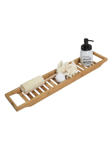 THE HOME DECO FACTORY Podstawka w kolorze jasnobrązowym do wanny -  68 x 3,5 x 14,4 cm