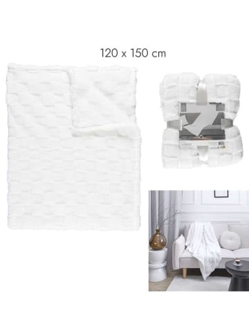 The Concept Factory Plaid in Weiß - (L)150 x (B)120 cm