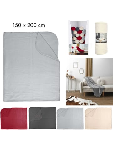 THE HOME DECO FACTORY Plaid geel - (L)200 x (B)150 cm