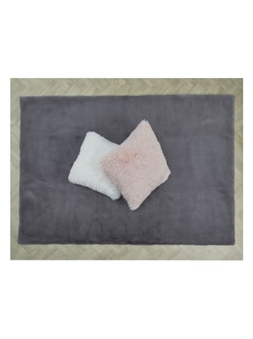THE HOME DECO FACTORY Kurzflor-Teppich in Grau - (L)170 x (B)120 cm